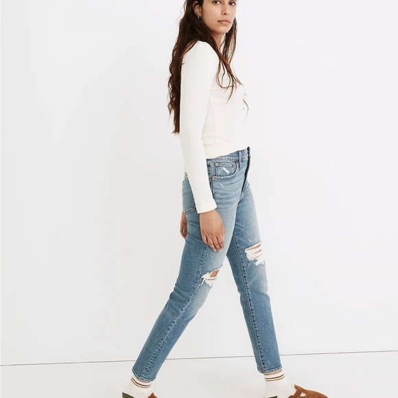 Madewell The Perfect Vintage Jean Jeans In Denman Wash 25 - Picture 12 of 13
